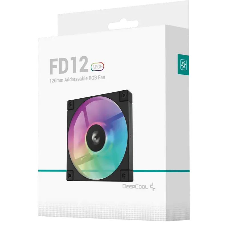 Вентилятор для ПК Deepcool FD12 ARGB 120 мм Черный