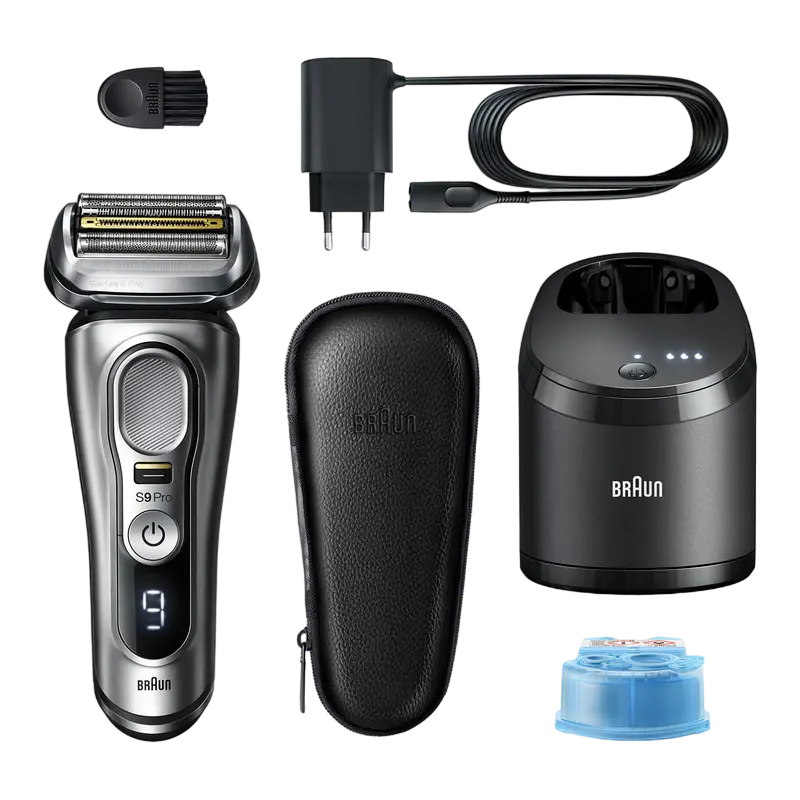 Aparat de ras electric Braun Series 9 9467cc Argintiu | Negru