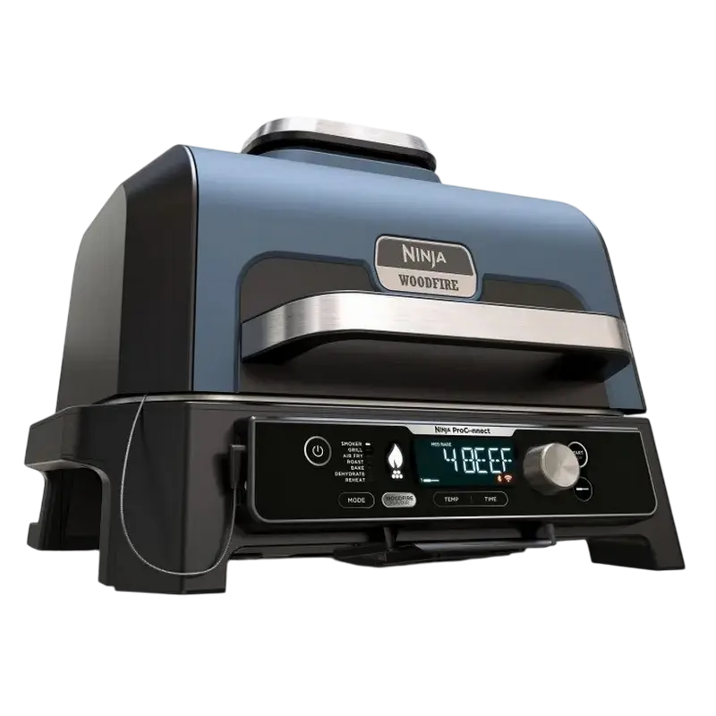 Электрический Гриль Ninja Woodfire Pro Connect XL Синий | Чёрный