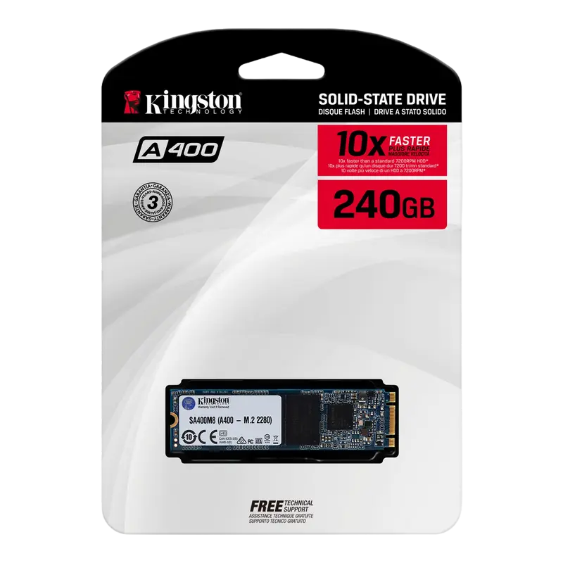 Накопитель SSD Kingston A400 A400 240GB