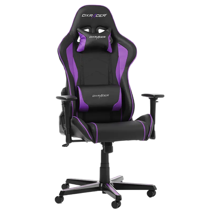Scaun Gaming DXRacer Formula GC-F08-NV PU Piele Black/Violet