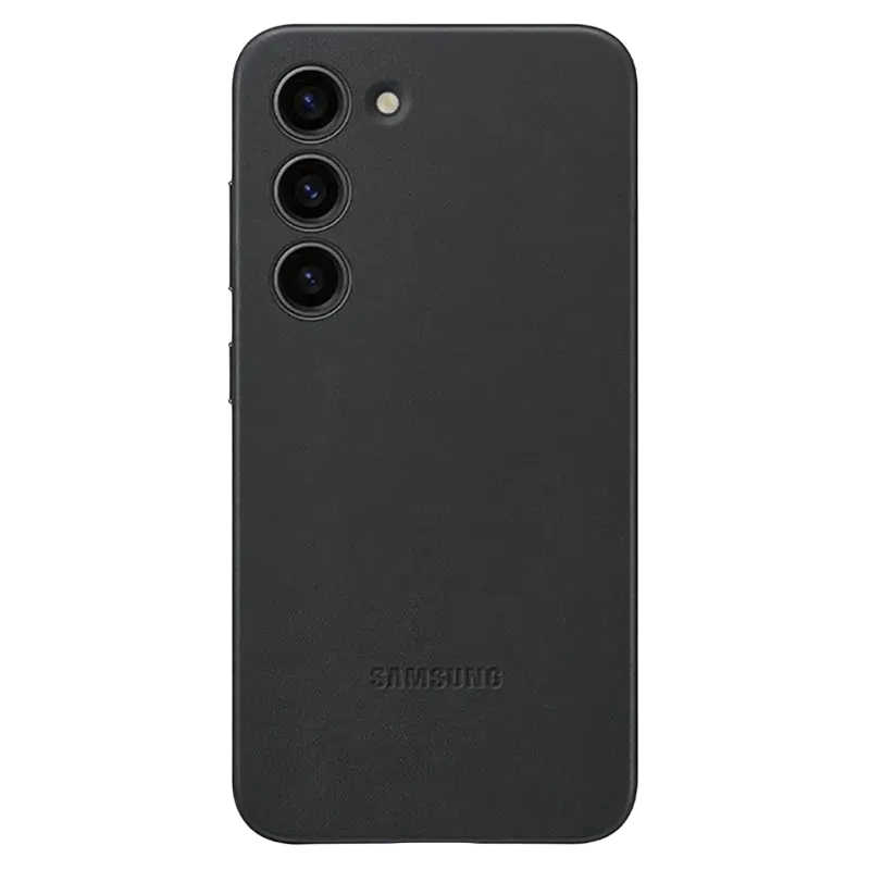 Husă Samsung Galaxy S23+ Ultra Leather Cover Husa din piele Negru