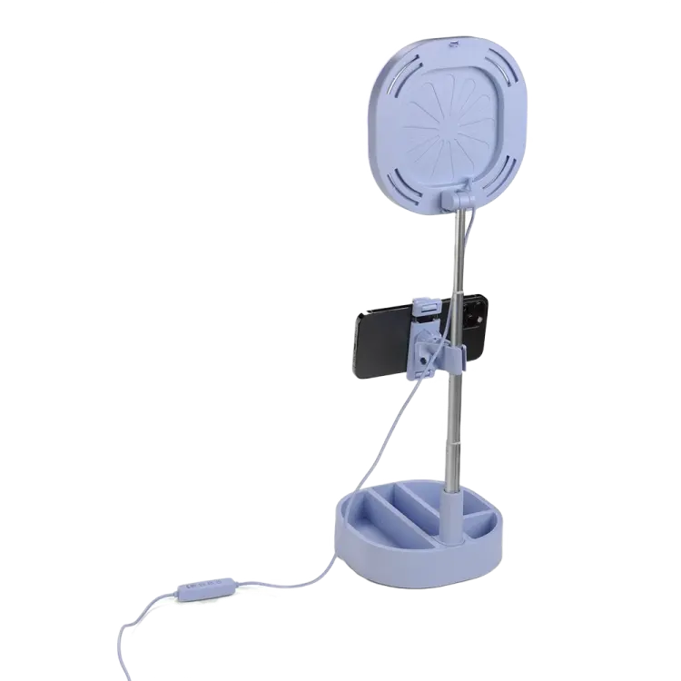 Кольцевая лампа Cellularline Selfie Ring Mirror Синий