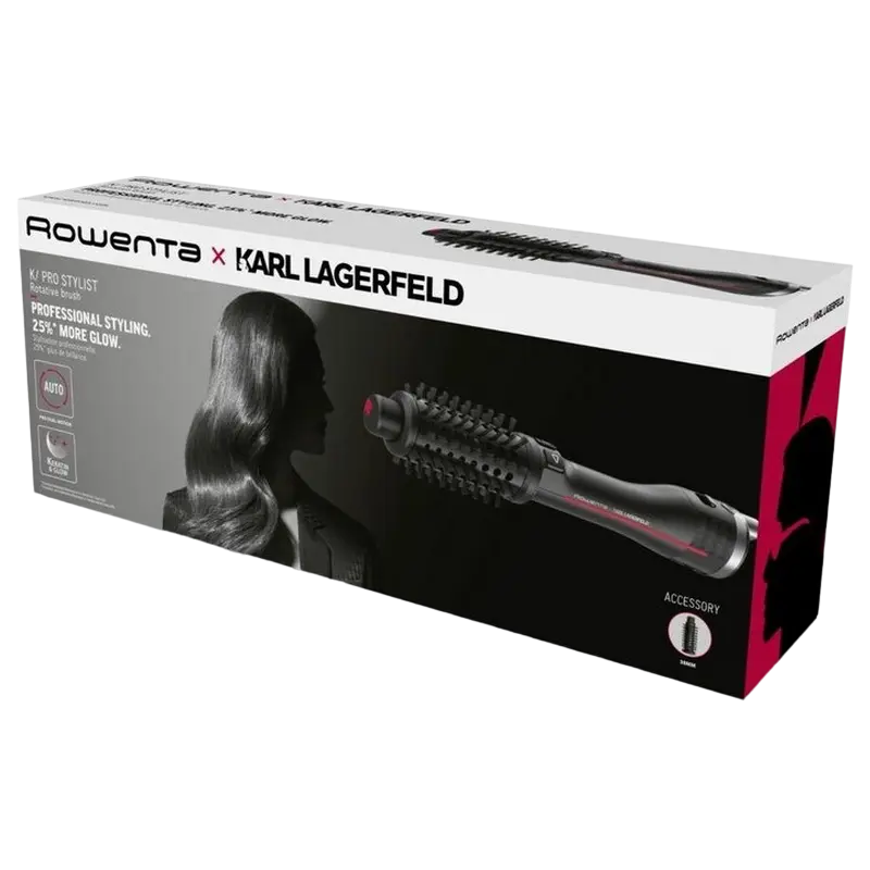 Фен-щётка Rowenta Karl Lagerfeld Чёрный