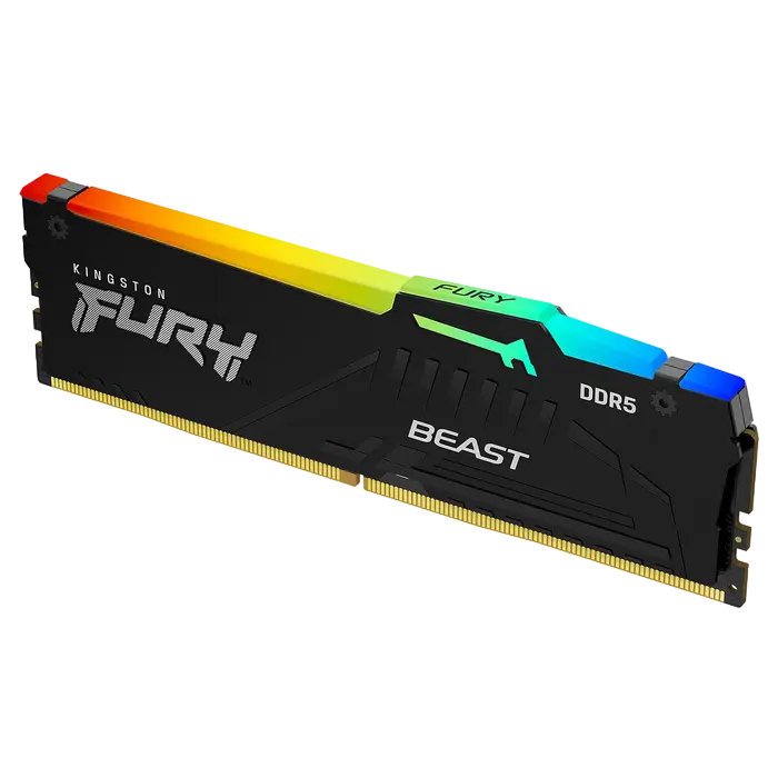 Memorie RAM Kingston FURY Beast RGB FURY Beast 64GB Negru