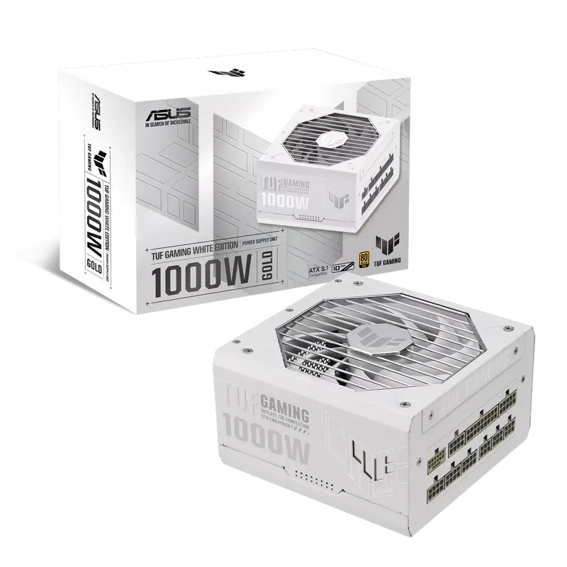 Tip Блок питания для компьютеров ASUS TUF Gaming 1000W Gold ATX Белый