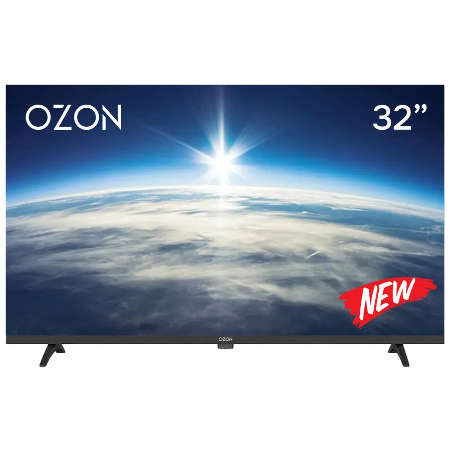 32" LED SMART Телевизор OZON H32S6000R Черный