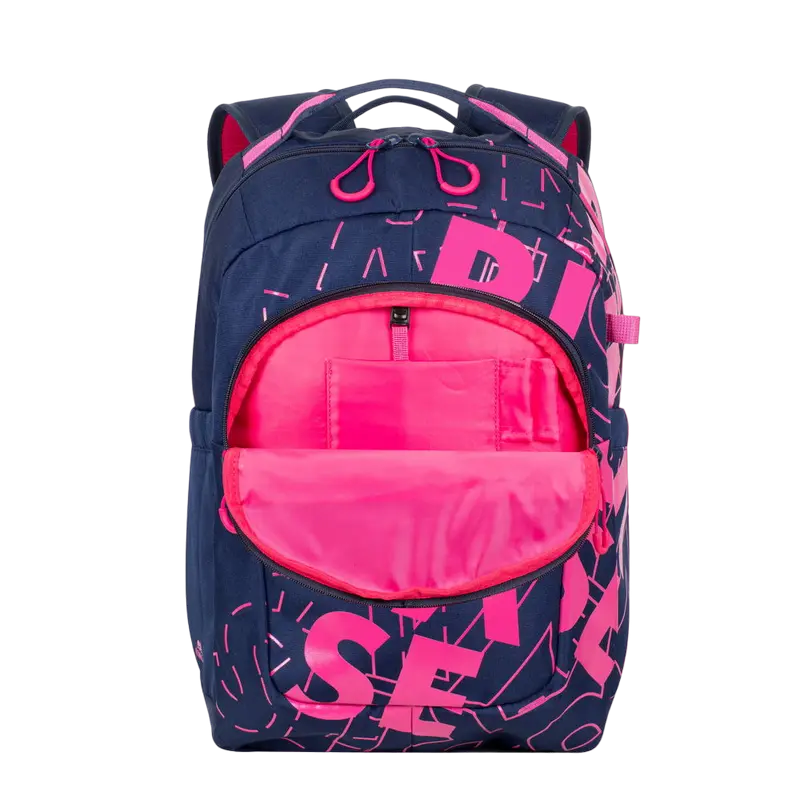 Повседневный рюкзак Rivacase Heide Темно-синий/Розовый