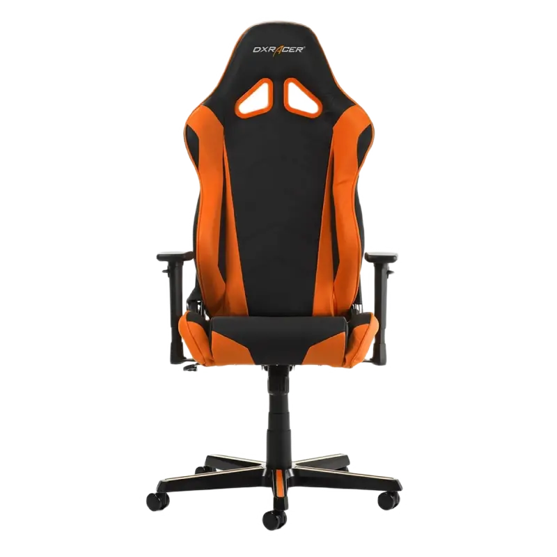 Scaun Gaming DXRacer Racing GC-R0-NO PU Piele Negru/Portocaliu