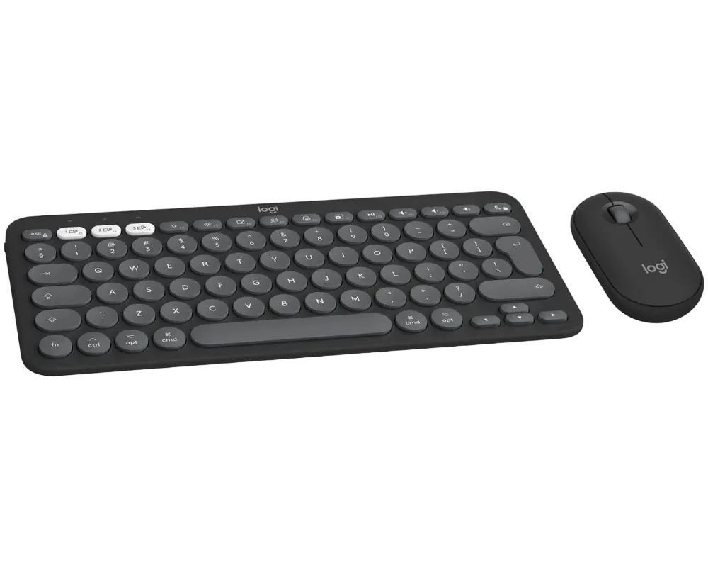 Клавиатура и мышь Logitech Pebble 2 Combo Мембрана Черный