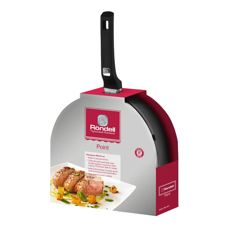 Сотейник Rondell Point Point Чёрный