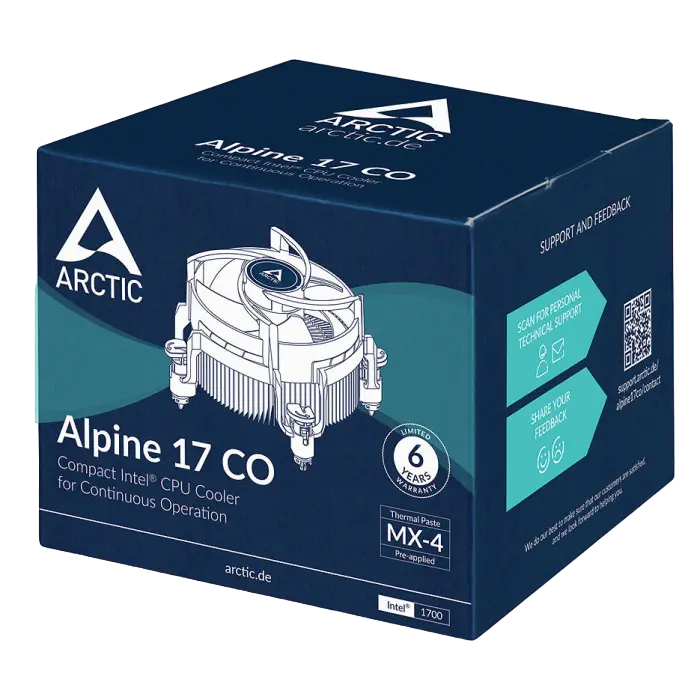 Кулер для процессора Arctic Alpine 17 92 мм