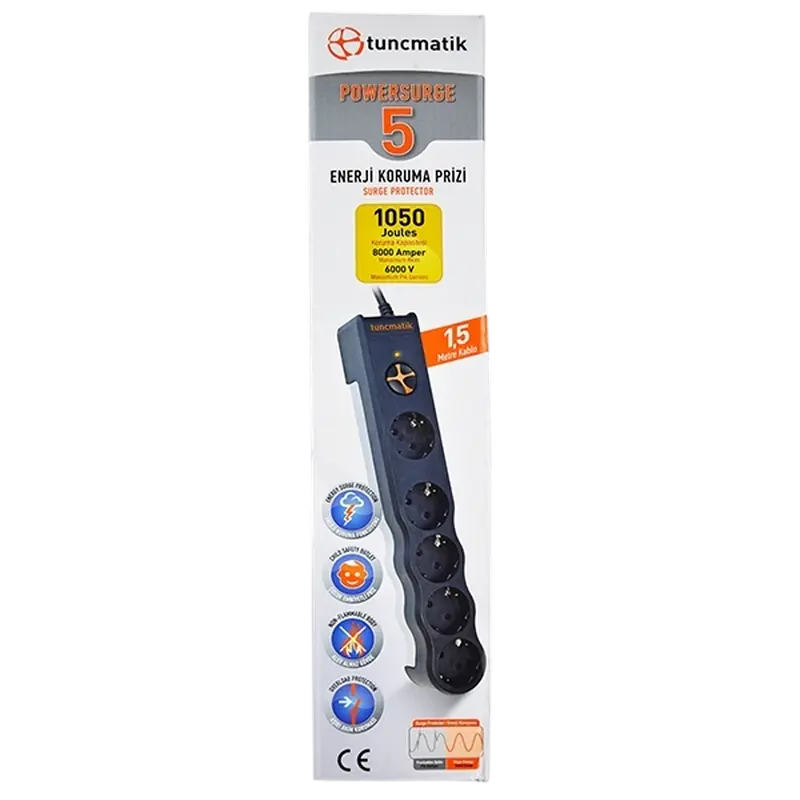 Сетевой фильтр Tuncmatik TSK6136 Черный