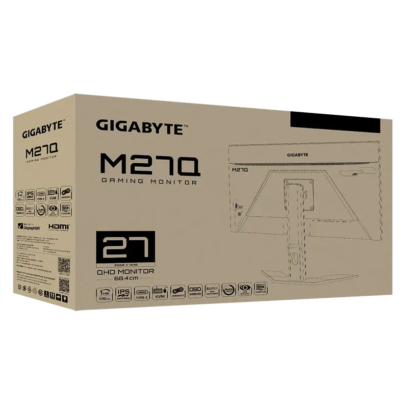 Игровой монитор Gigabyte M27Q Чёрный