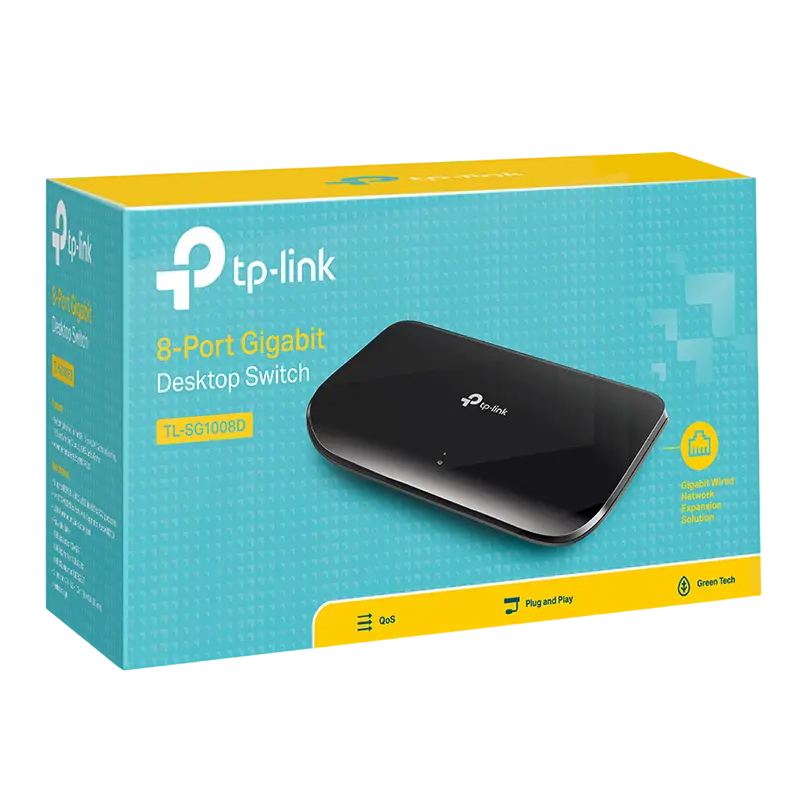 Switch de rețea TP-LINK TL-SG1008D Negru