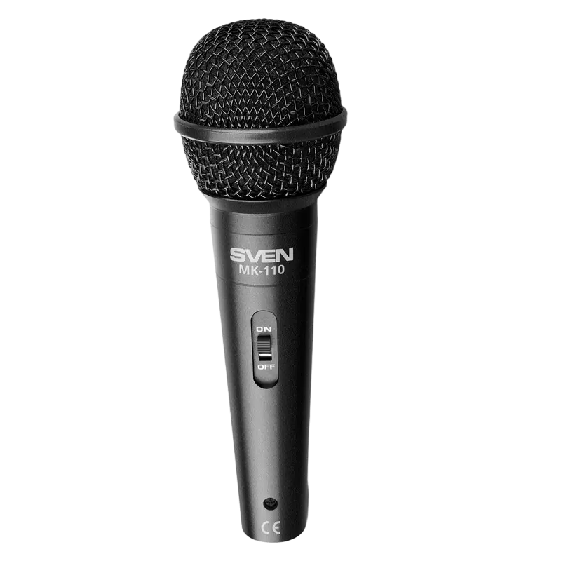 Караоке микрофон SVEN MK-110 Проводной аналоговый Черный