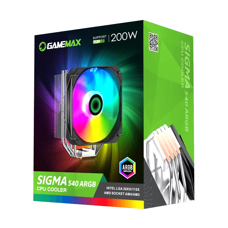 Кулер для процессора Gamemax Sigma 540 ARGB 130 mm