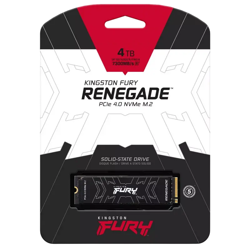 Накопитель SSD Kingston FURY Renegade Heat spreader 4000GB