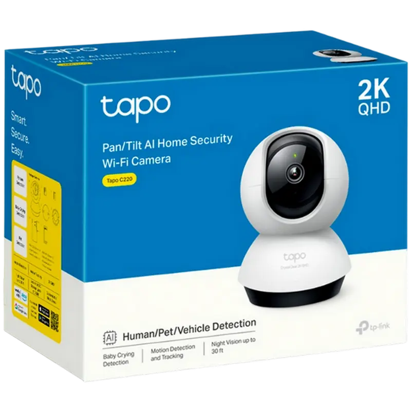 Камера видеонаблюдения TP-LINK TAPO C220 Белый