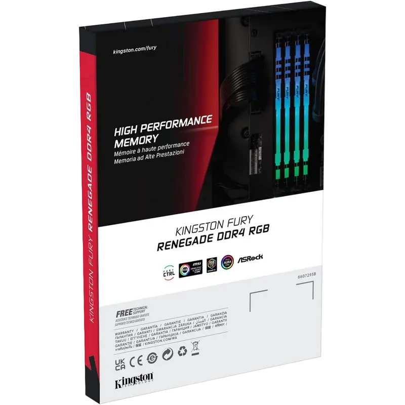 Оперативная память Kingston FURY Renegade RGB FURY Renegade 8 ГБ Чёрный