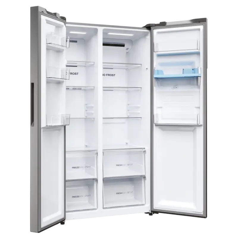 Frigider Haier HSR5918DWMP Platinum Inox