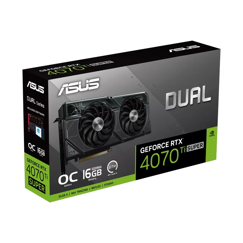 Видеокарта ASUS Dual GeForce RTX 4070 Ti SUPER OC