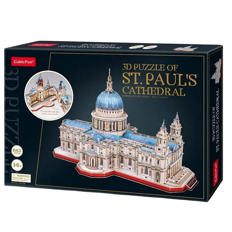 Puzzle 3D CubicFun St.Pauls Cathedral Multicolor