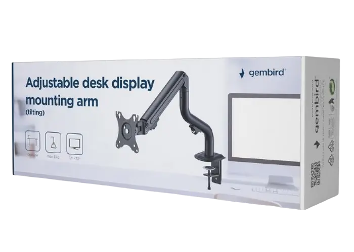 Настольный кронштейн для монитора Gembird MA-DA1-02 Черный