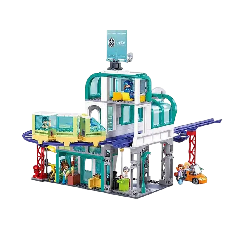 Конструктор Sluban Metropolis - Central Train Station Разноцветный