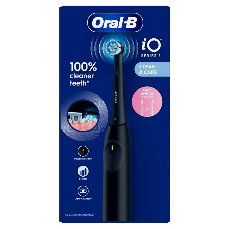 Электрическая зубная щетка Для взрослых Braun Oral-B iO2 Night Black