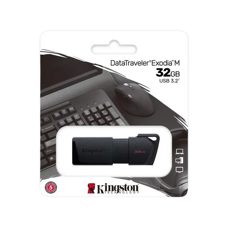 USB Flash накопитель Kingston DataTraveler Exodia M 32ГБ Чёрный