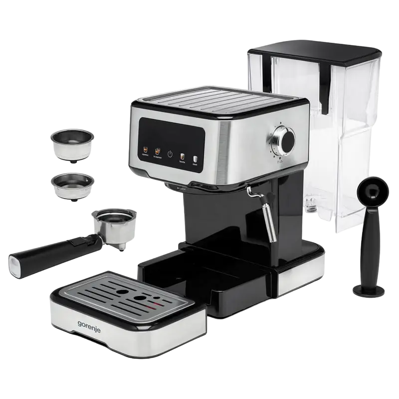 Кофеварка рожковая Gorenje ESCM15CD Нержавеющая сталь
