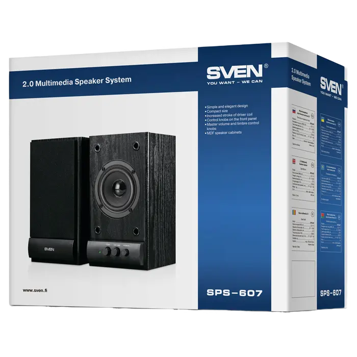 Boxe pentru calculator SVEN SPS-607 Negru