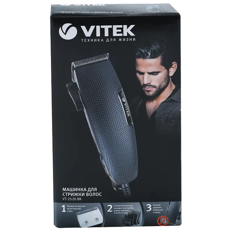 Машинка для стрижки VITEK VT-2517 Белый | Черный
