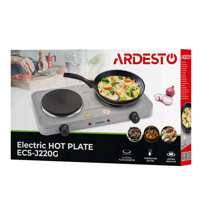 Plită electrică mini Ardesto ECS-J220G Gri