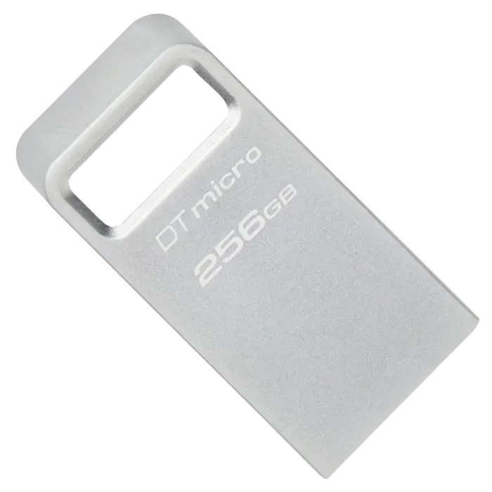 USB Flash накопитель Kingston DataTraveler Micro 256ГБ Серебристый