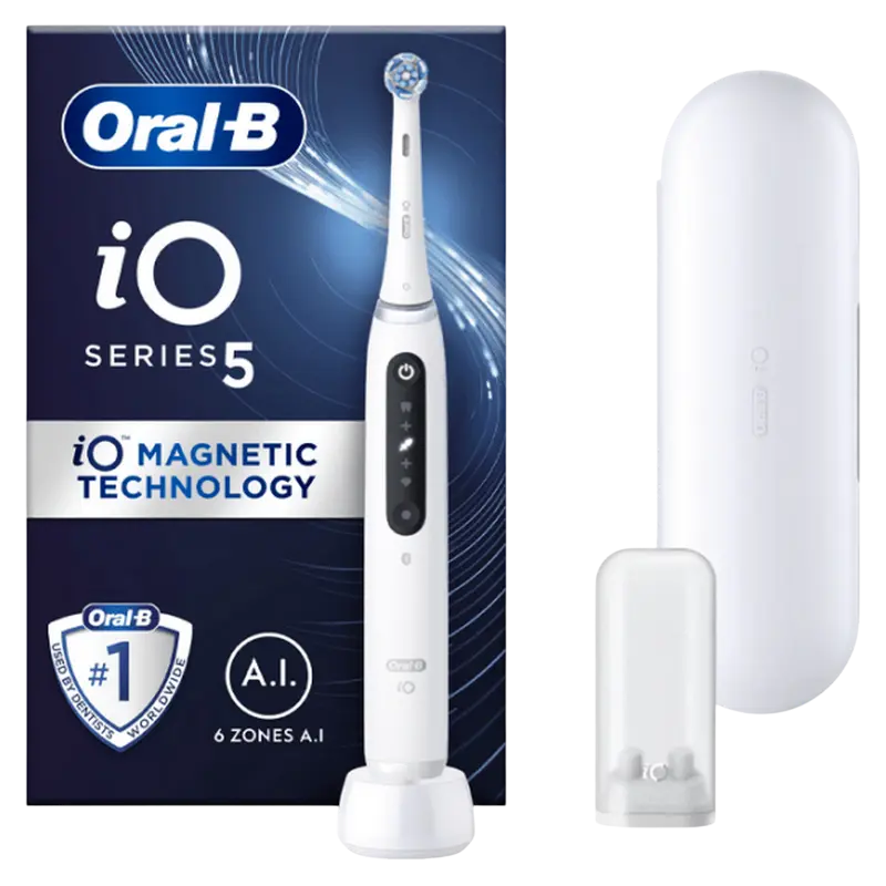 Periuță de dinți electrică Pentru adulți Braun Oral-B iO5 White Alabaste