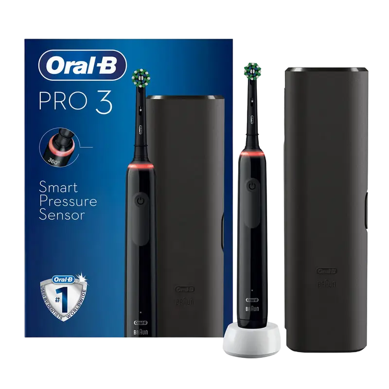 Periuță de dinți electrică Pentru adulți Oral-B Pro 3500 Cross Action Negru