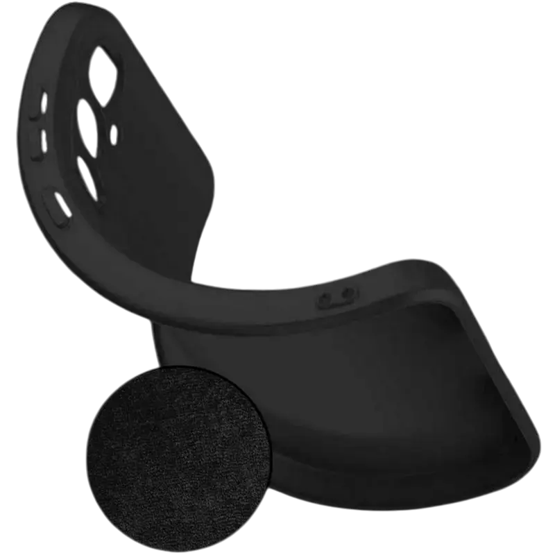 Husă Xcover Samsung Galaxy S23 FE Soft Touch Microfiber Soft Touch Series Negru