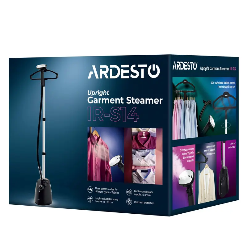 Aparat de călcat cu aburi staționar Ardesto IR-S14 Negru