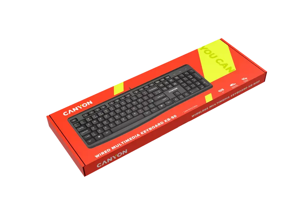 Клавиатура Canyon KB-50 Мембрана Черный