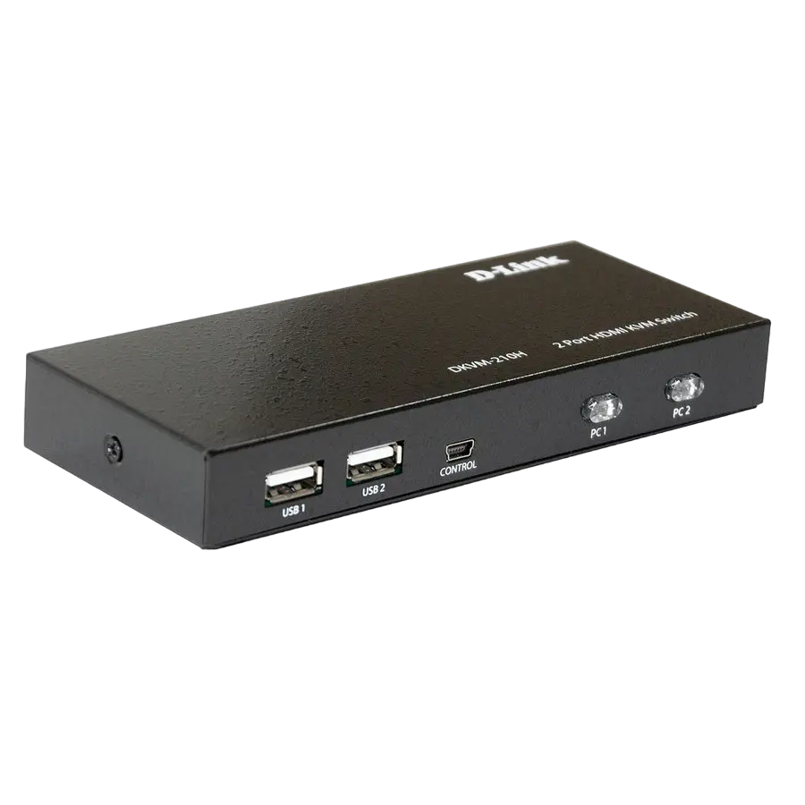 KVM Переключатель D-Link DKVM-210H/A1A Черный