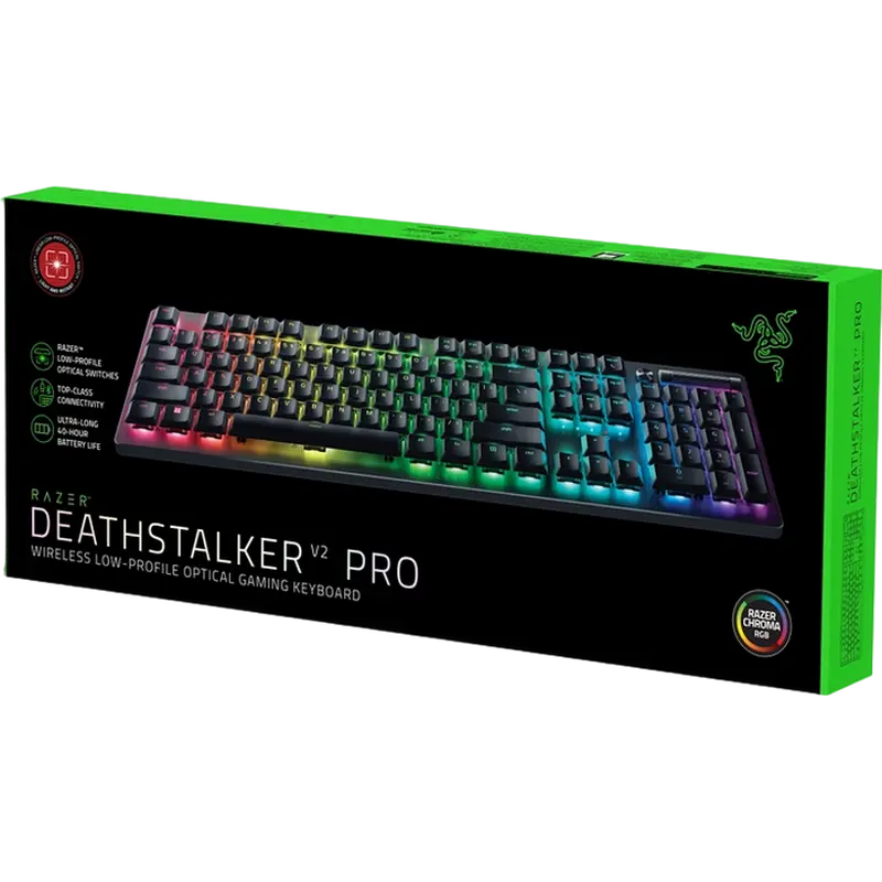 Tastatură Razer DeathStalker V2 Pro Mecanic Negru