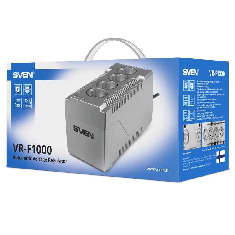 Stabilizator de Tensiune SVEN VR-F1000 Gri