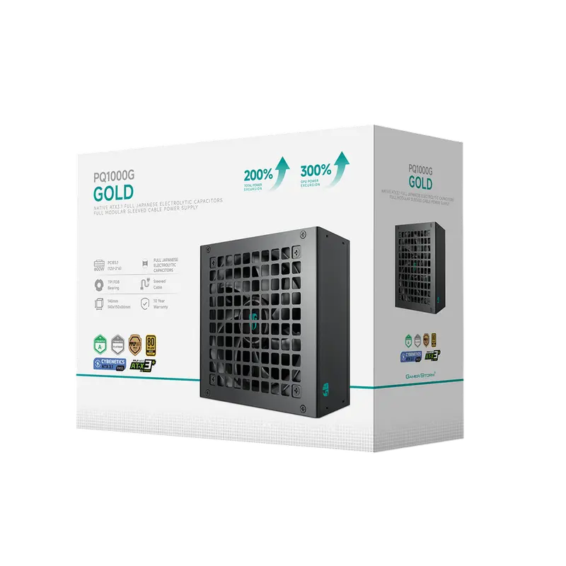 Tip Блок питания для компьютеров Deepcool GamerStorm PQ1000G ATX Черный