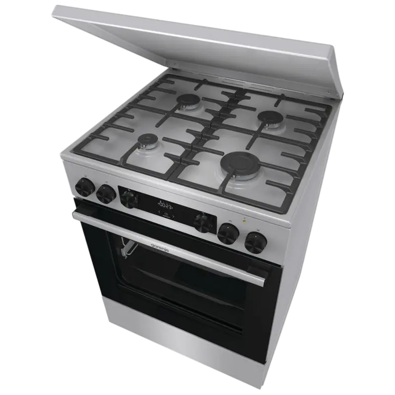 Комбинированная плита Gorenje GKS6C71XF Нержавеющая сталь