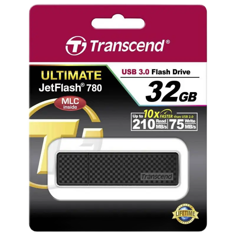 USB Flash накопитель Transcend JetFlash 780 32ГБ Чёрный