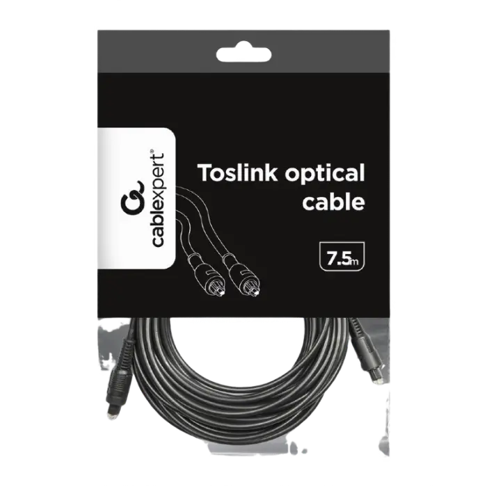 Аудиокабель Cablexpert CC-OPT-7.5M Черный