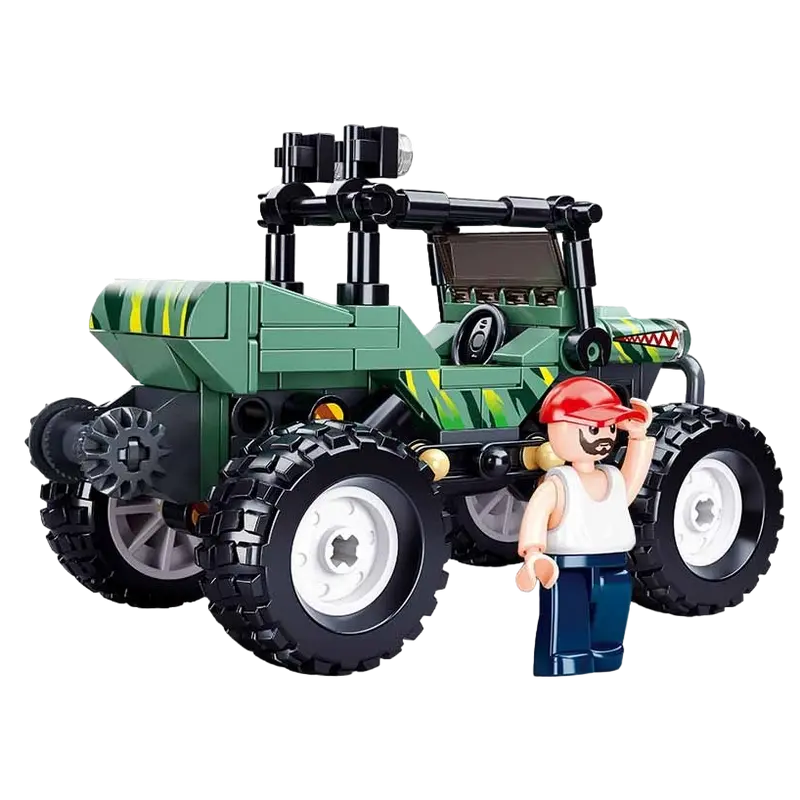 Конструктор Sluban Town - Green SUV Зелёный