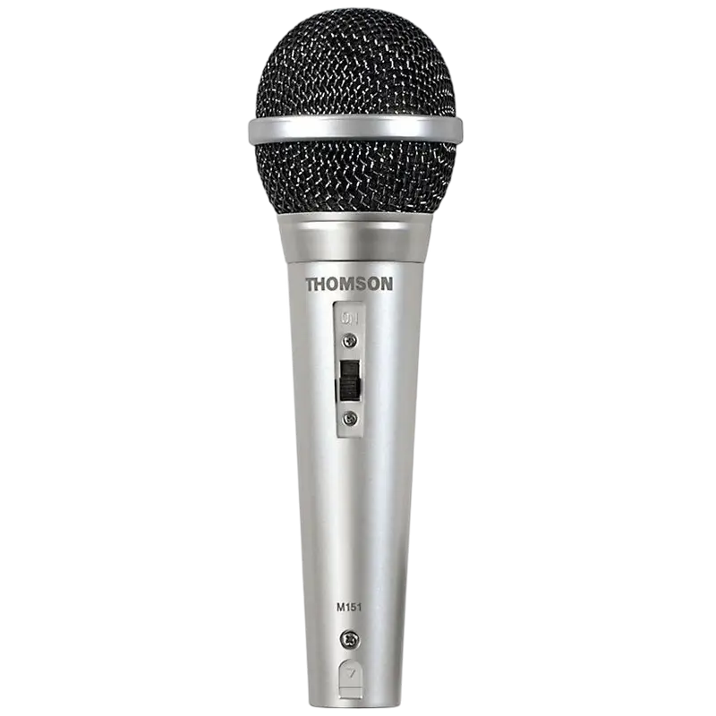 Караоке микрофон Thomson M151 Проводной аналоговый,Беспроводной Серебристый